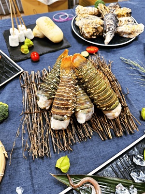 加勒比海龍蝦身